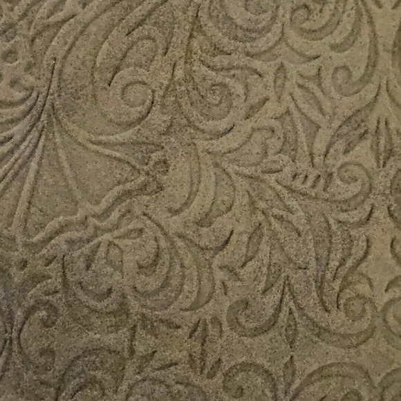 ION Color Brilliance Gray Suede-like Embossed Foldover Clutch Purse Bag - Picture 4 of 11